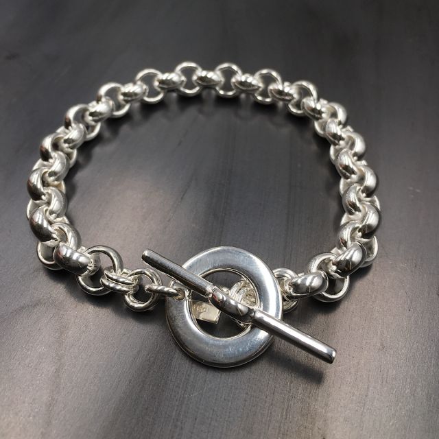 bracciale in argento 925‰ maglia rolò 