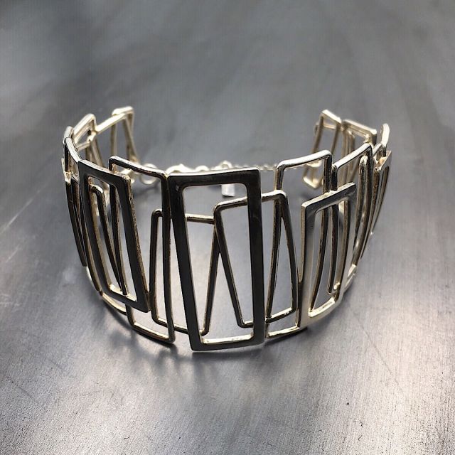 bracciale in argento 925‰ geometrico