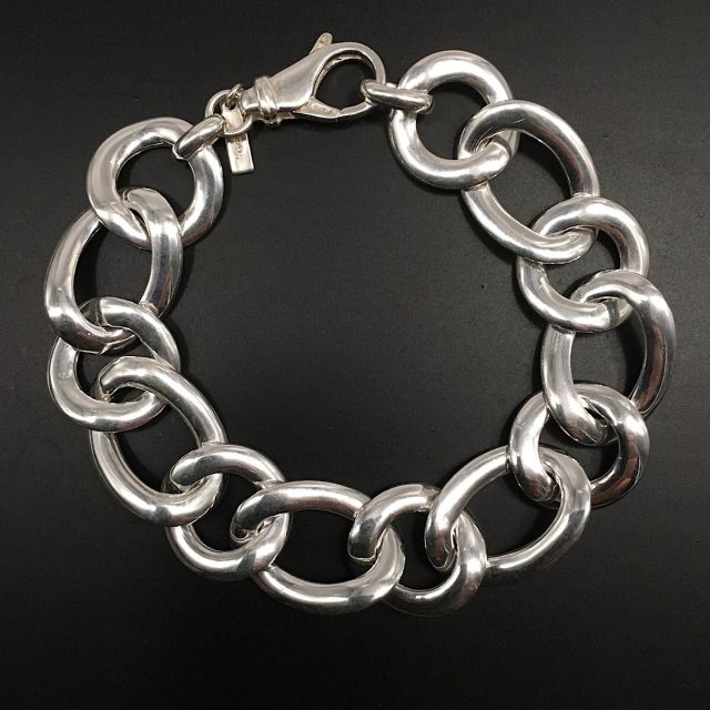 Bracciale in argento 925‰ con anelli 