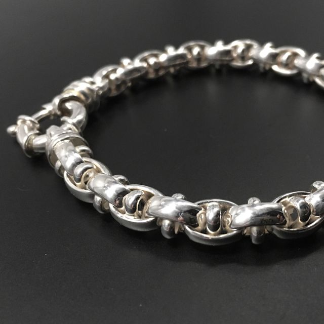 Bracciale in argento 925‰ maglia artigianale