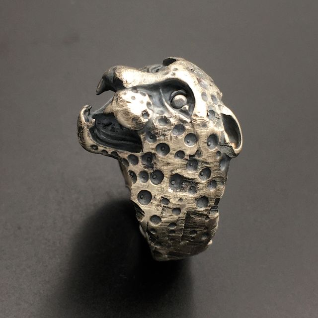 Anello Leopardo in argento 925‰
