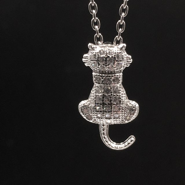 Ciondolo gatto in argento 925‰  