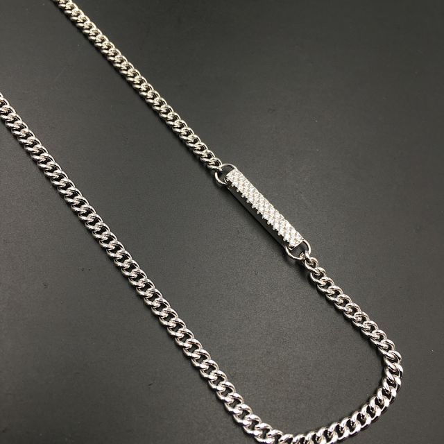 Collana Grumetta in argento 925‰ con zirconi