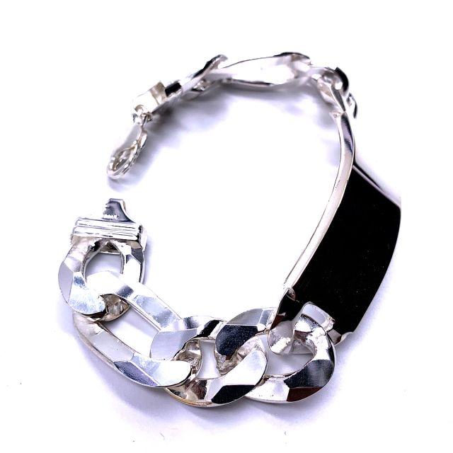 Bracciale massiccio in argento 925‰