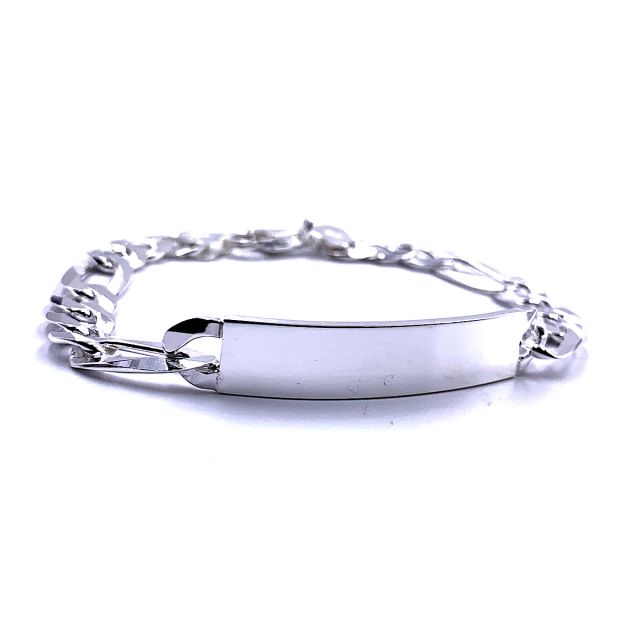 Bracciale targa in argento 925‰ 