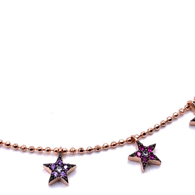 Collana pallina con stelle