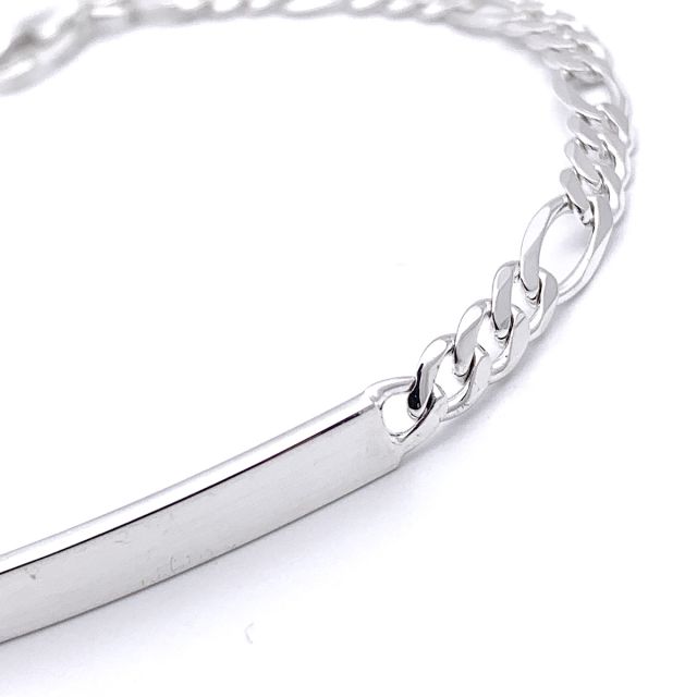 BRACCIALE TARGA ARGENTO