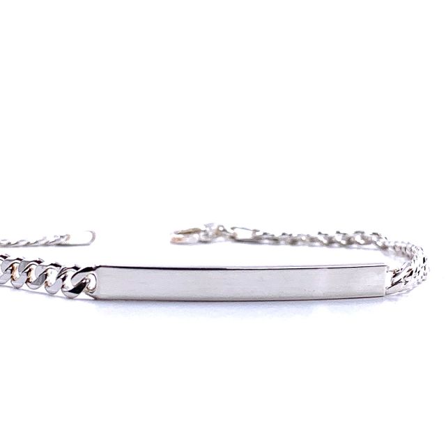 BRACCIALE TARGA ARGENTO