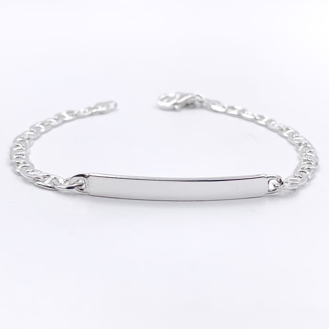 BRACCIALE PIASTRA ARGENTO 