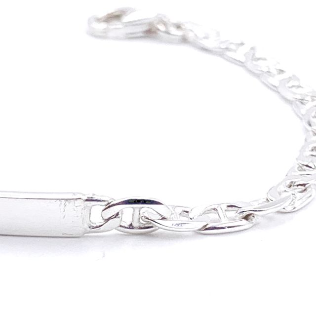 BRACCIALE TARGA ARGENTO