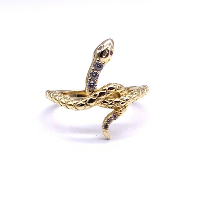 Anello serpente in argento 925‰