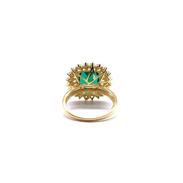 Anello regina con zirconi