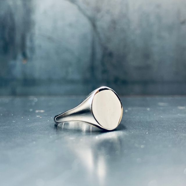 Anello ovale argento