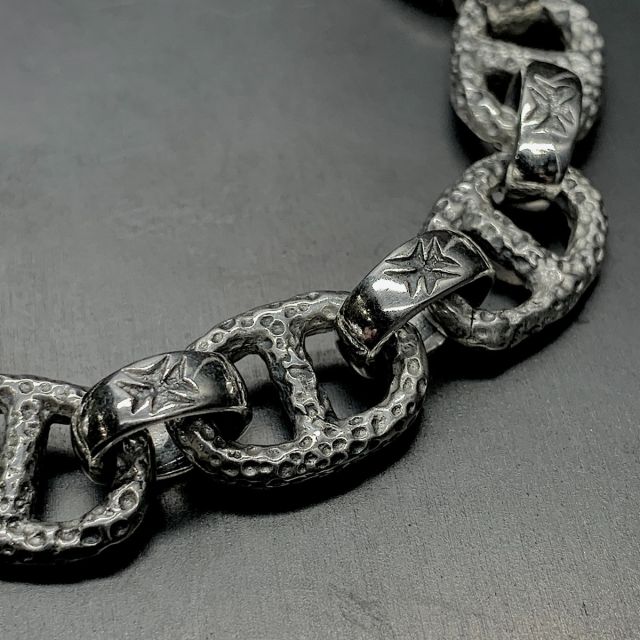 Bracciale in argento maglia marina