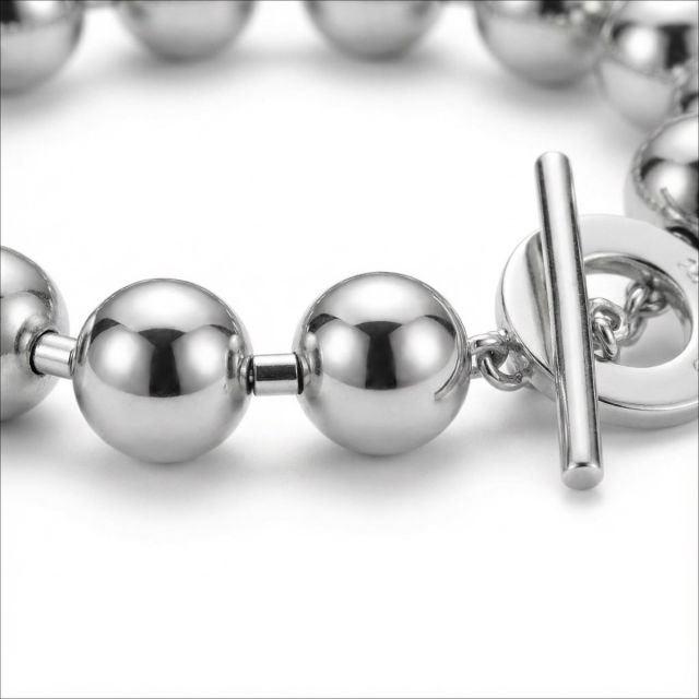 Bracciale in argento con sfere da 8 mm