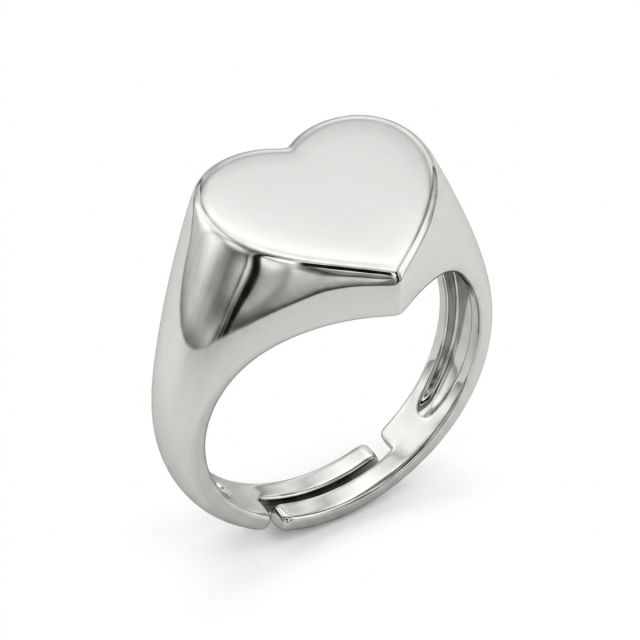 Anello Cuore in Argento 925 Anallergico