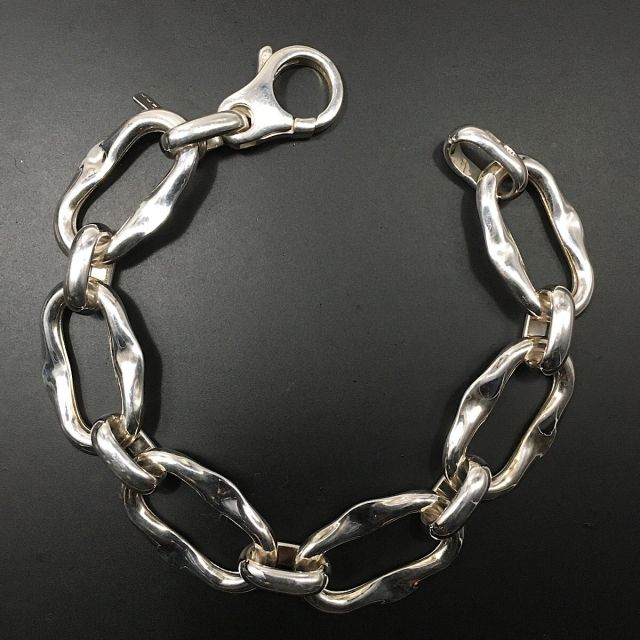 Bracciale argento‰ anelli ovali 