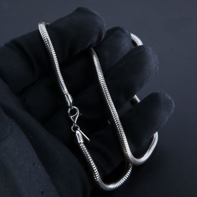 collana in argento 925‰ SNAKE 4 mm