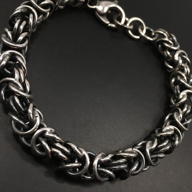 Bracciale in argento 925‰ maglia bizantina 