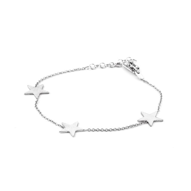 Bracciale in argento con stelle